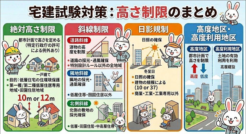 宅建試験で出題される「高さ制限」のまとめ