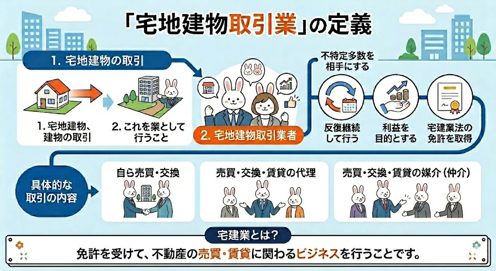 宅地建物取引業の定義まとめ