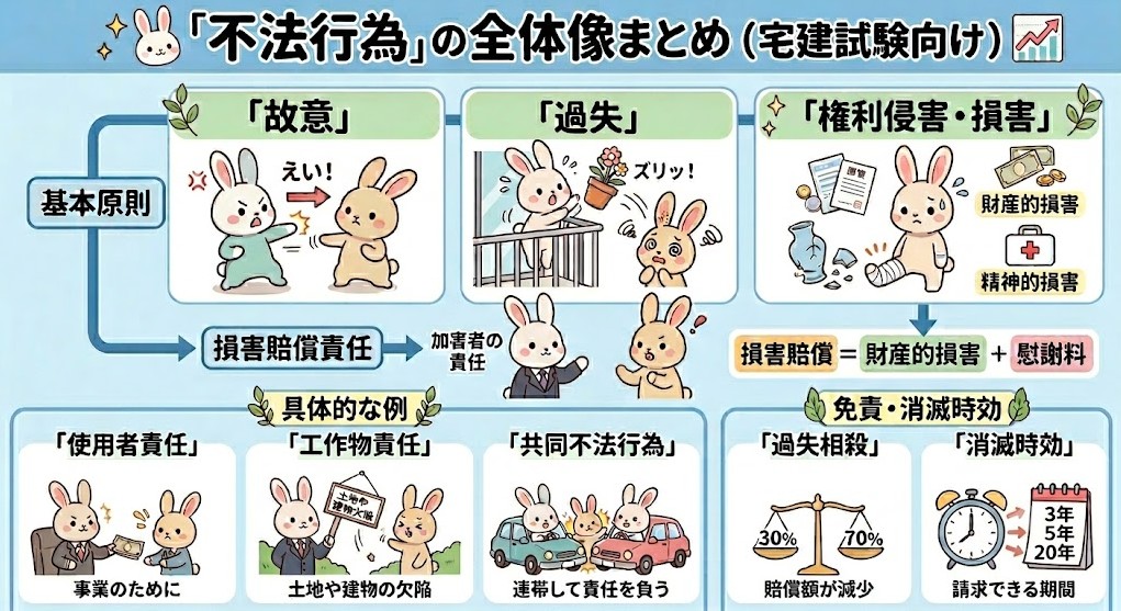 宅建試験で出題される「不法行為」のまとめ