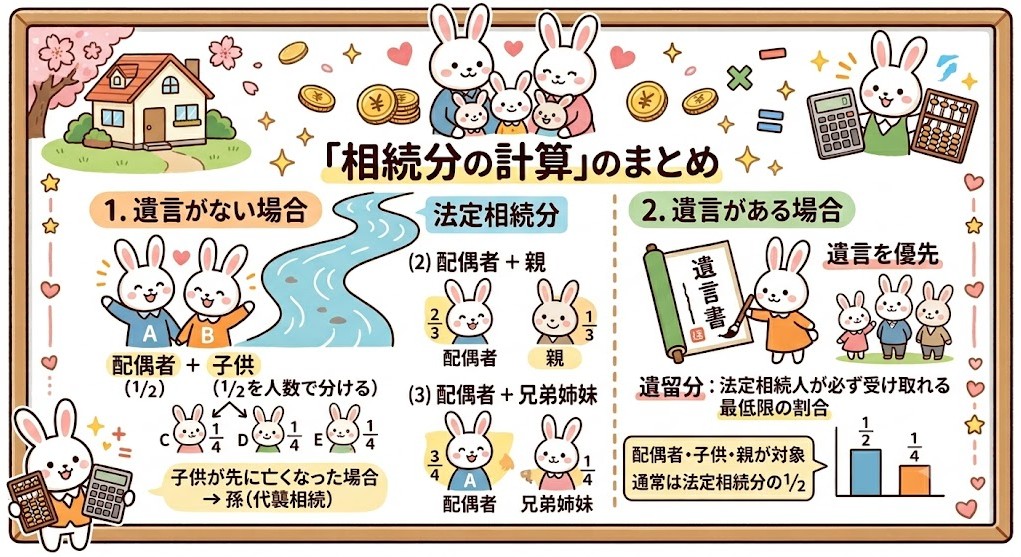 「相続分の計算」のまとめ
