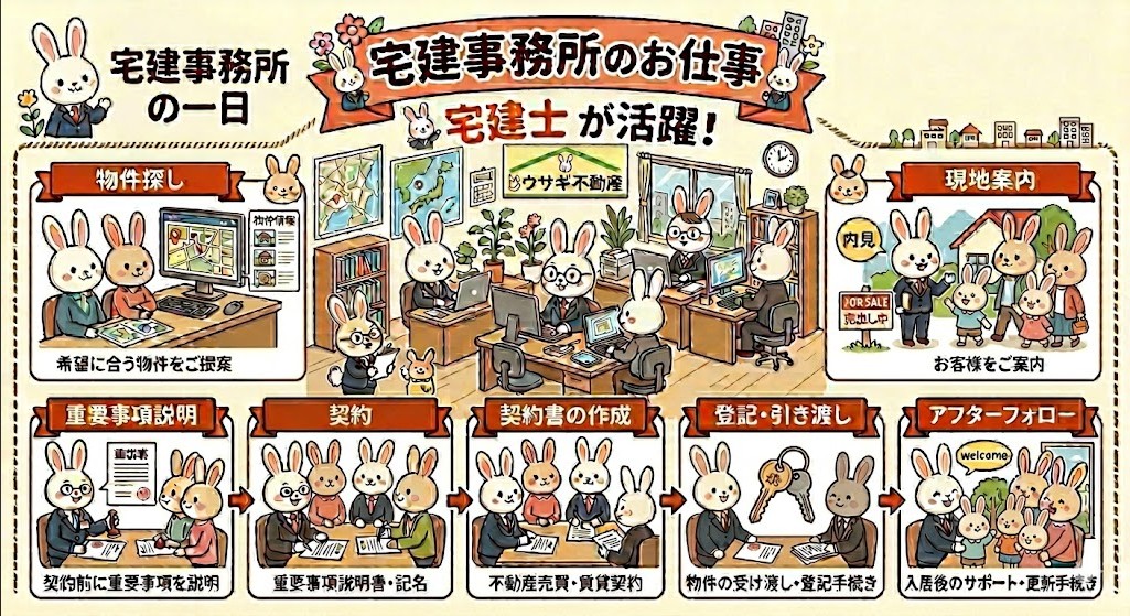 宅建事務所でのお仕事